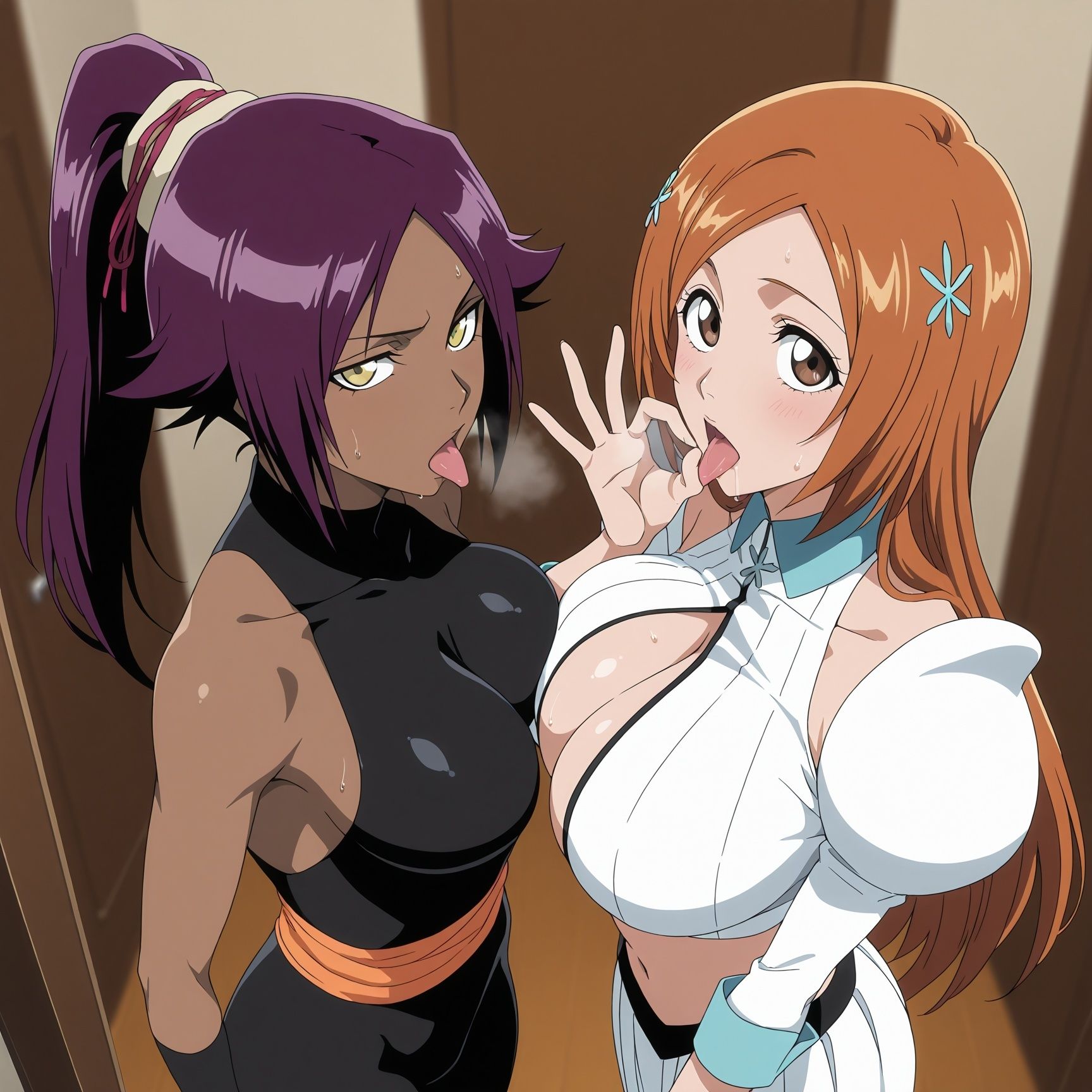 118P_夜一＆織姫にたくさんイカされる サンプル画像8