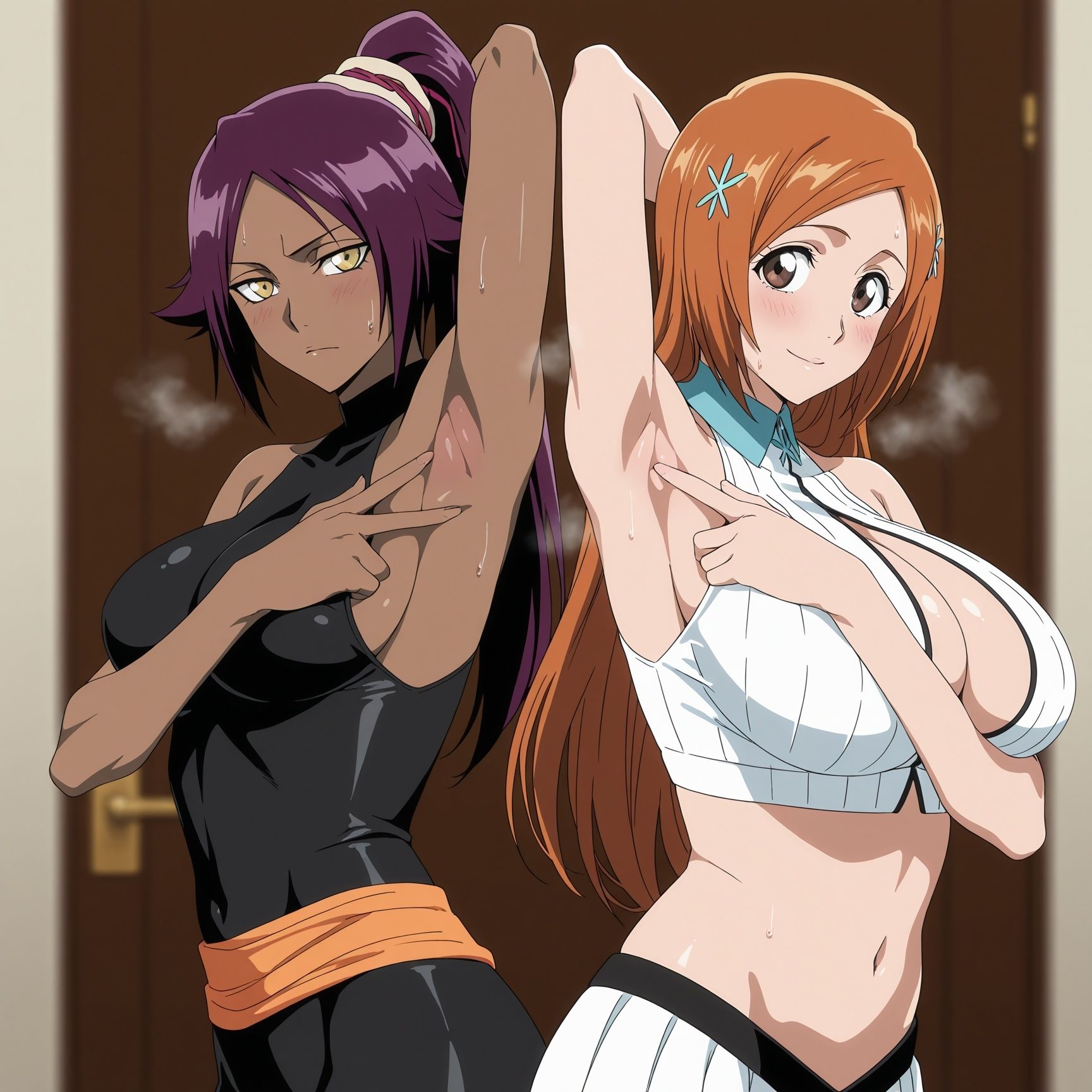 118P_夜一＆織姫にたくさんイカされる サンプル画像9