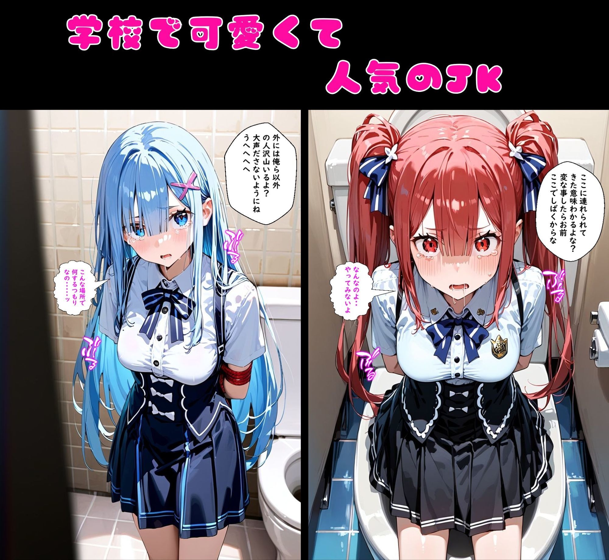 2人の狙われたJK 性奴●化計画 【肉便器編】（澪・紅羽） サンプル画像1