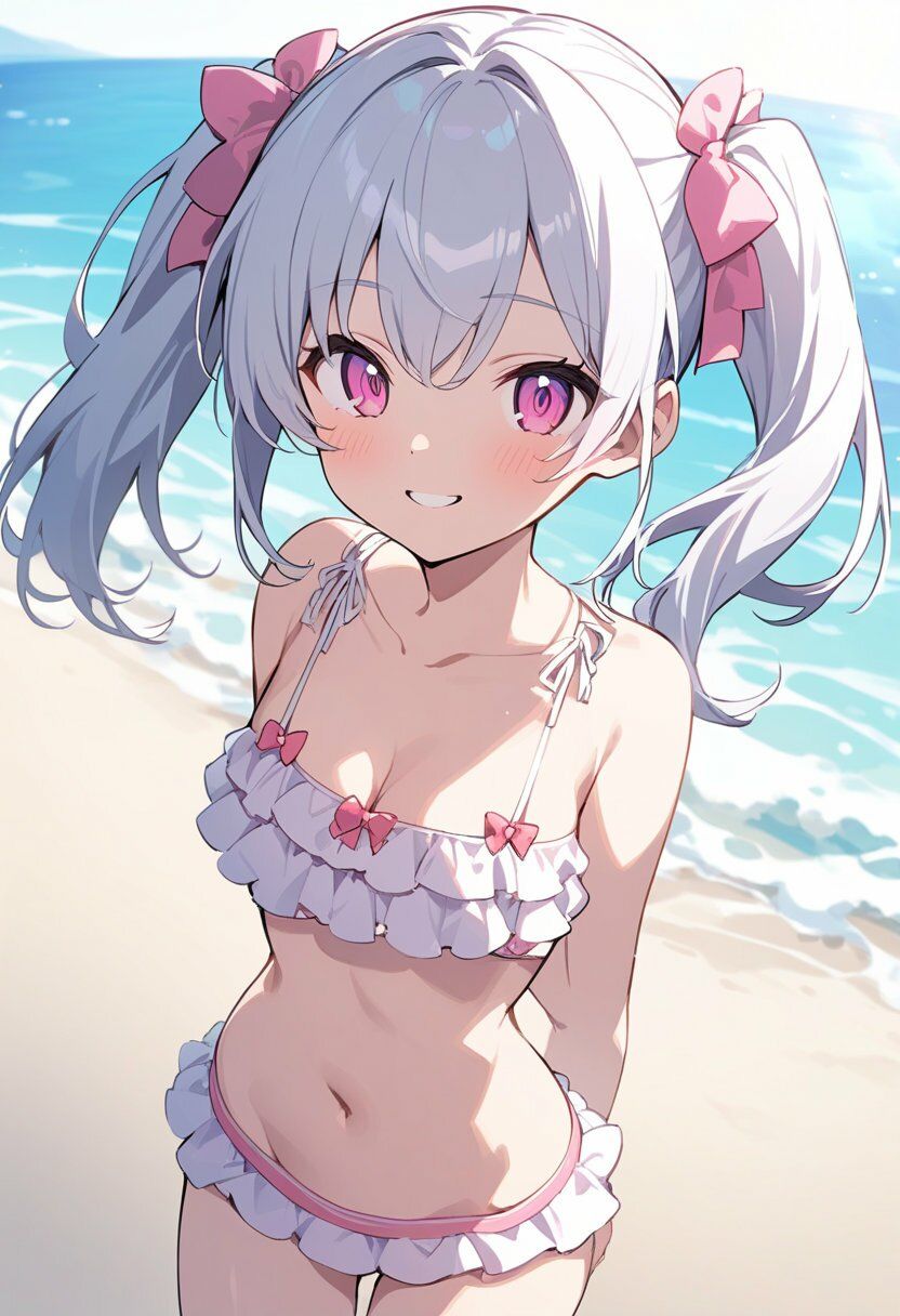 4種の水着で谷間見せ＆お尻見せ vol.1 サンプル画像1