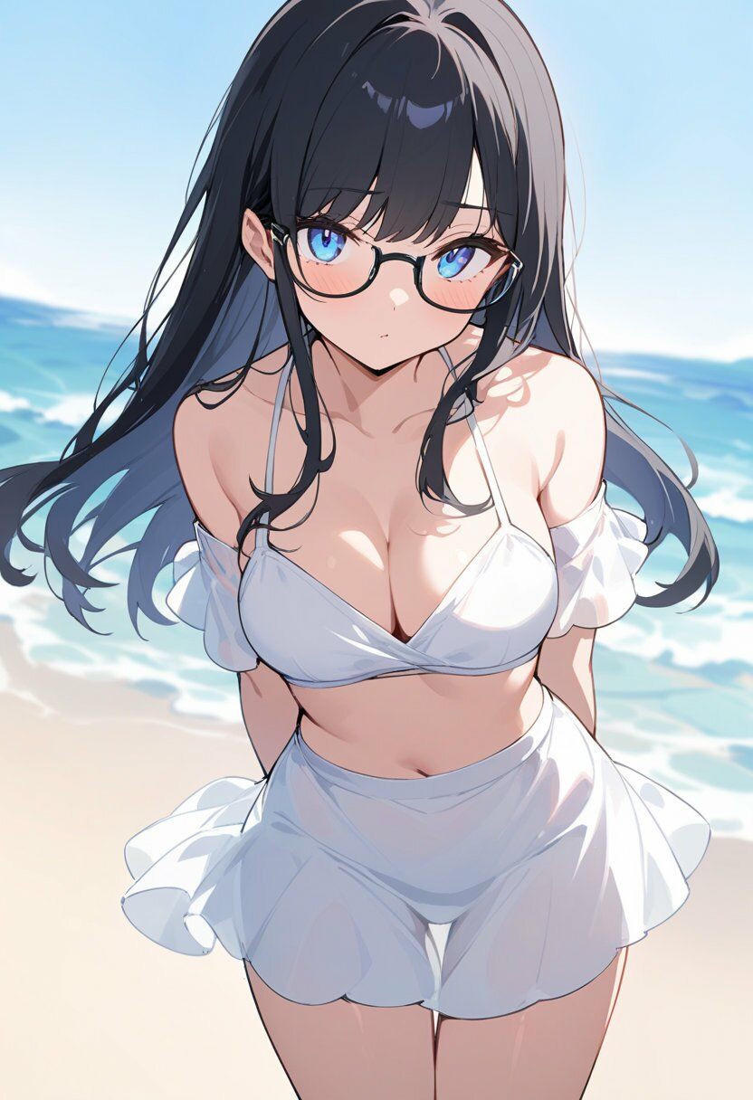 4種の水着で谷間見せ＆お尻見せ vol.1 サンプル画像3