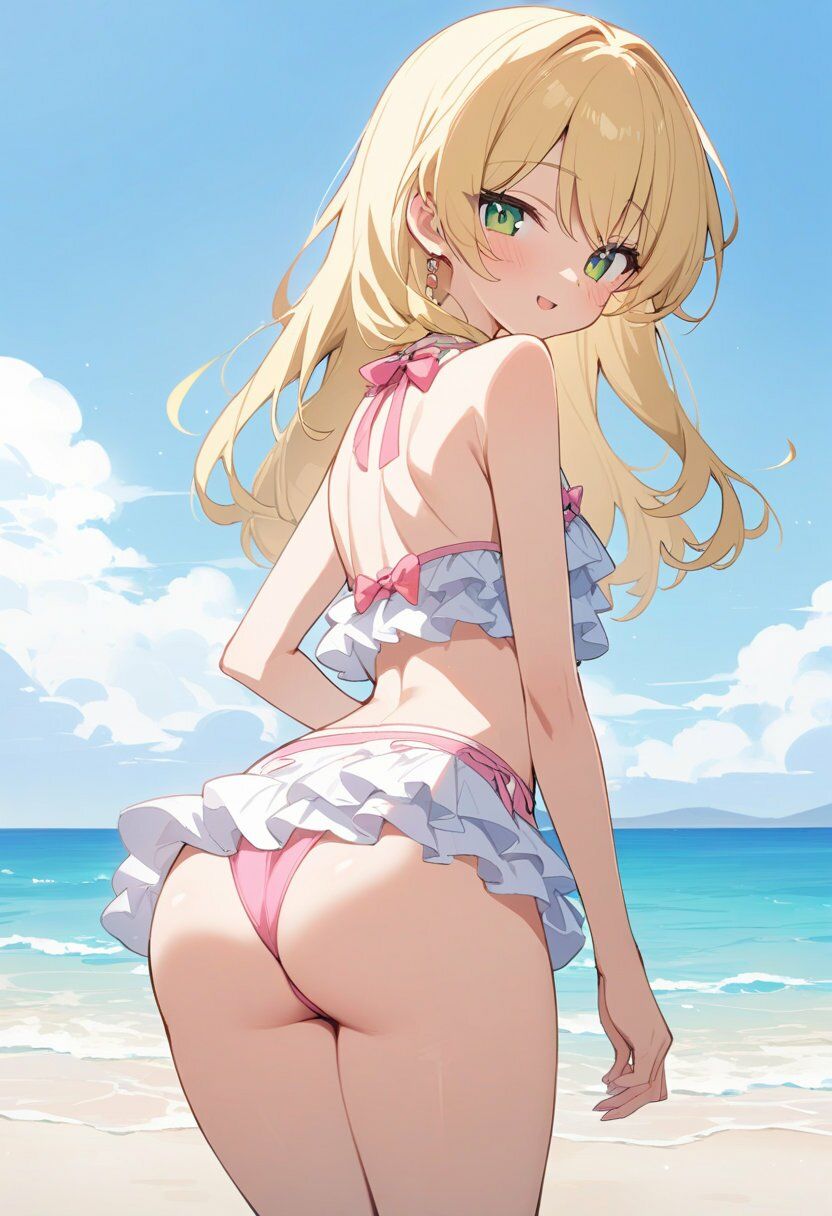 4種の水着で谷間見せ＆お尻見せ vol.1 サンプル画像9