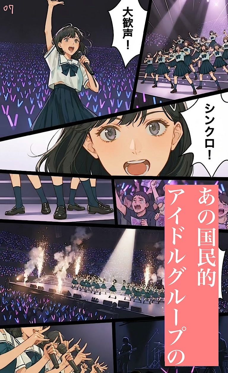 500ページ★国民的アイドル◯坂のセンターが母の命と引き換えにジジイ達と国民的中出しセックスした話し サンプル画像1