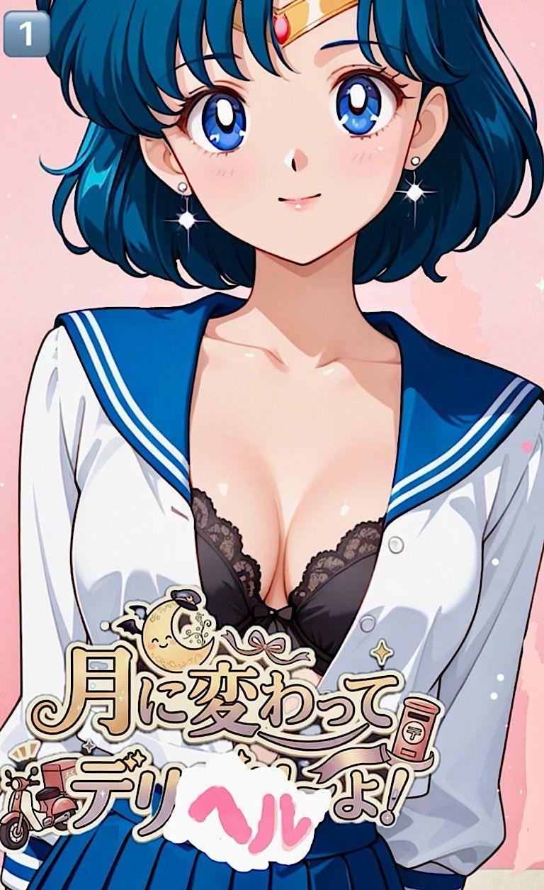 500ページ【月に変わってデリヘル よ！】セーラームー◯水◯亜美  火◯レイ！屈辱！訳ありデリヘルで弱みを握られお爺さん達100人以上と中出しセックス！コミック1巻 サンプル画像1