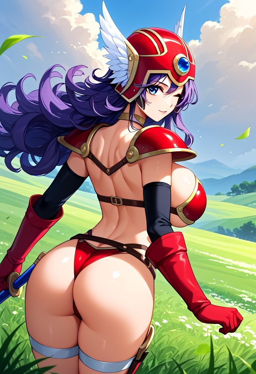 AIさんに描いてもらったビキニアーマーの戦士さん サンプル画像1