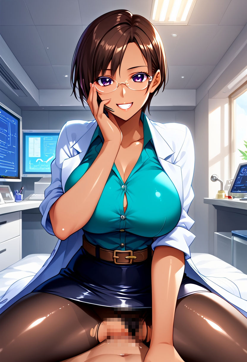 AIさんに描いてもらった魅力的なサンプル採取する研究員さん サンプル画像7