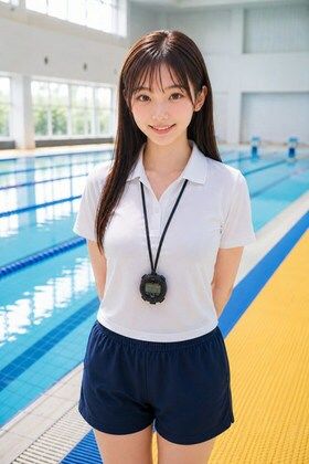 AIモデルまなみ vol.2 朝のプールサイドで会いましょう サンプル画像9