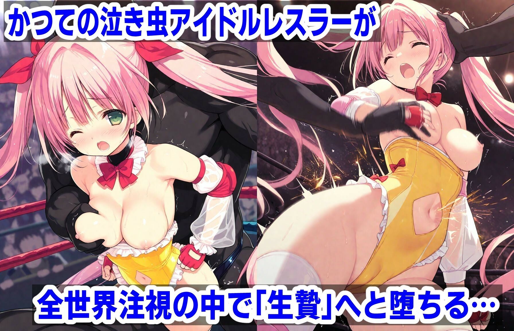 AI敗北少女CG集 水着剥ぎデスマッチ キュー〇ィー金〇（レッスル〇ンジェルス） サンプル画像3