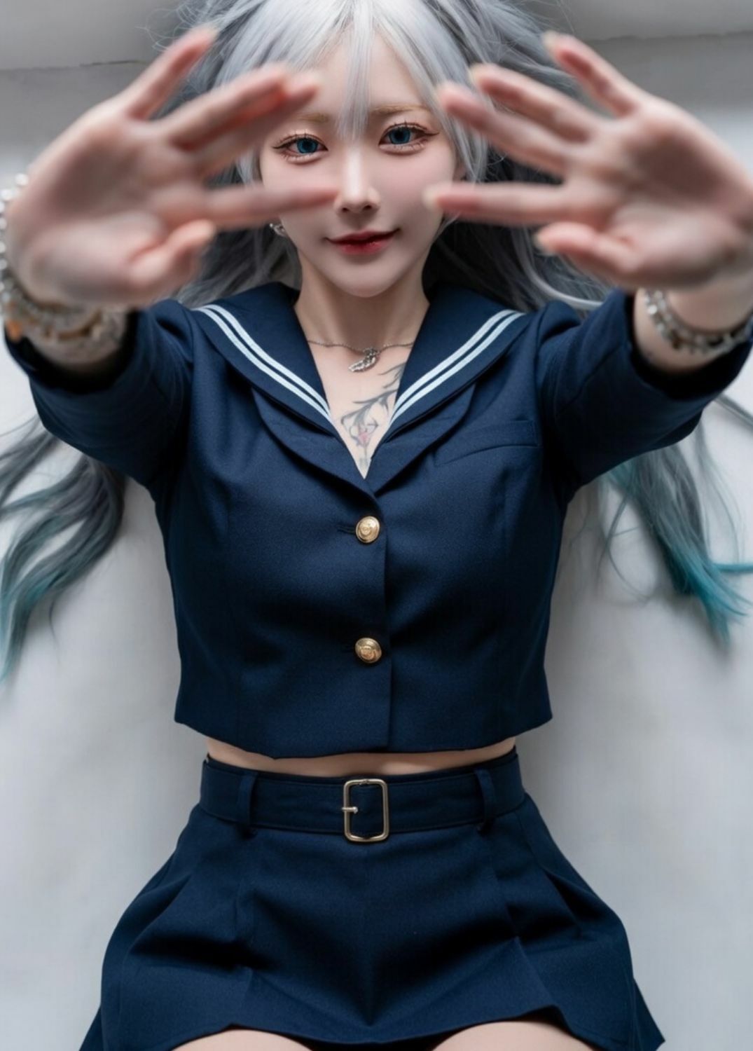 AI生成写真集  あおむけ・美・FACE UP サンプル画像9