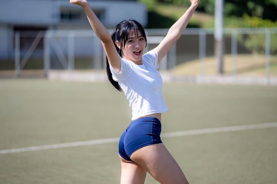 AI美女グラビア写真集〜ブルマ・体操服を生脱ぎ〜 サンプル画像6