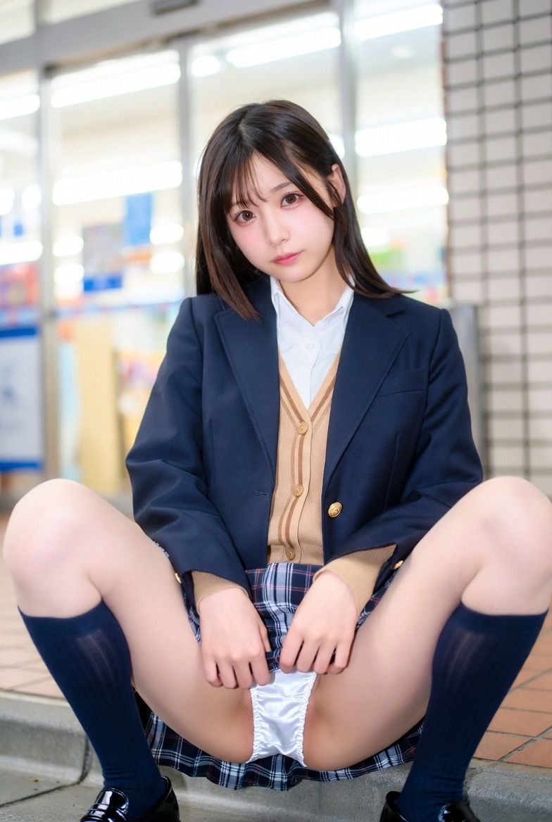 AI美女グラビア写真集〜制服パンチラ集〜vol.2 サンプル画像7
