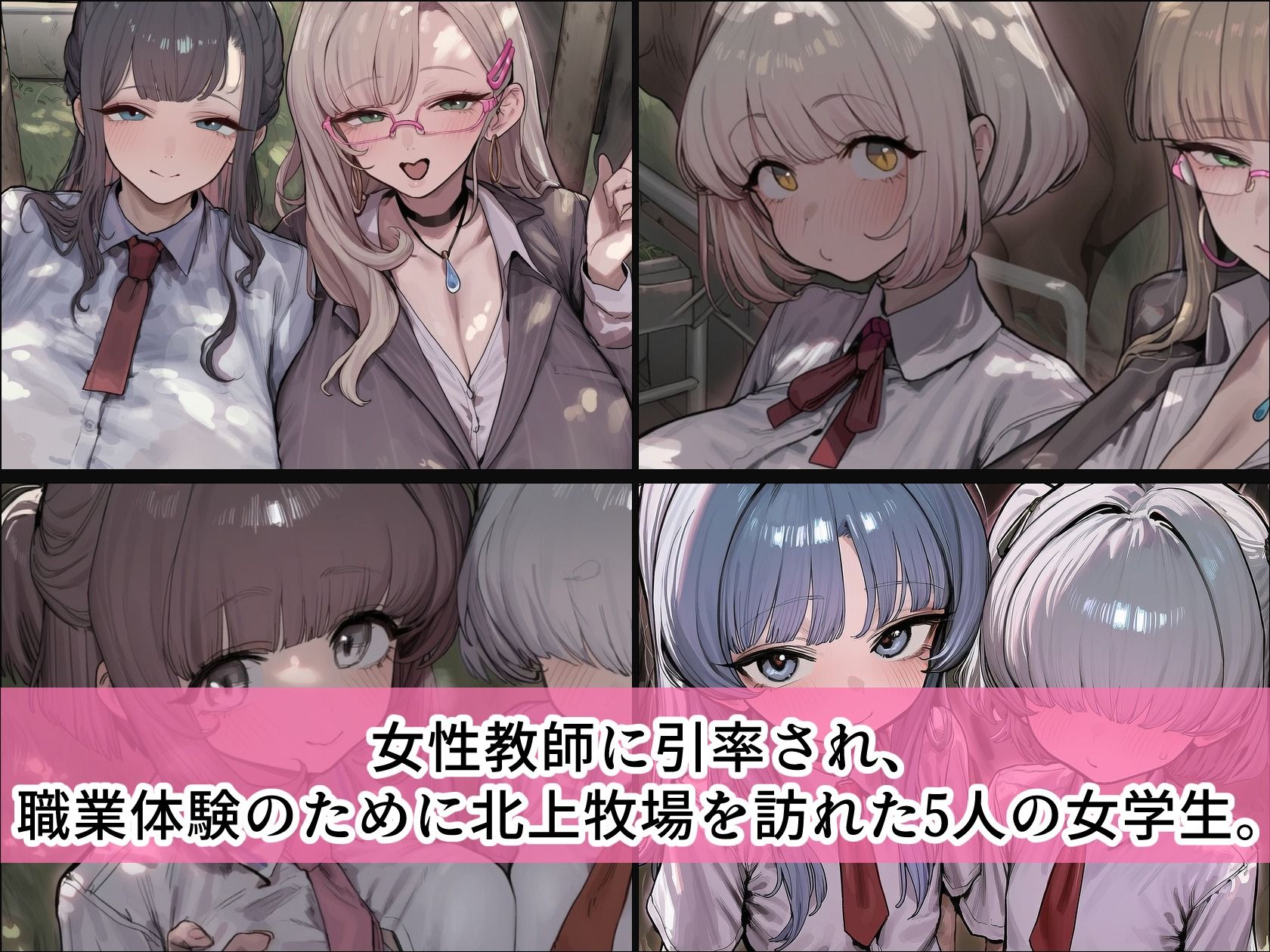 BreedingParty 爆乳ギャルの繁殖牛化計画 〜選ばれたら最後、繁殖雄のつがいとなるまで〜 第二話 先生とさくら サンプル画像2
