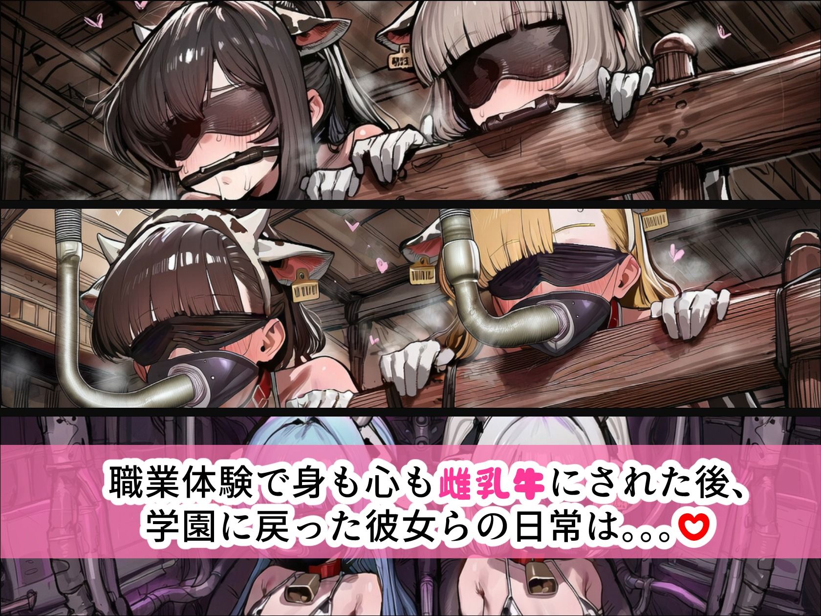 BreedingParty  爆乳雌乳牛の学園性活  〜見た目はJ〇、心は家畜〜  第四話  みうとゆいなの一日 サンプル画像4