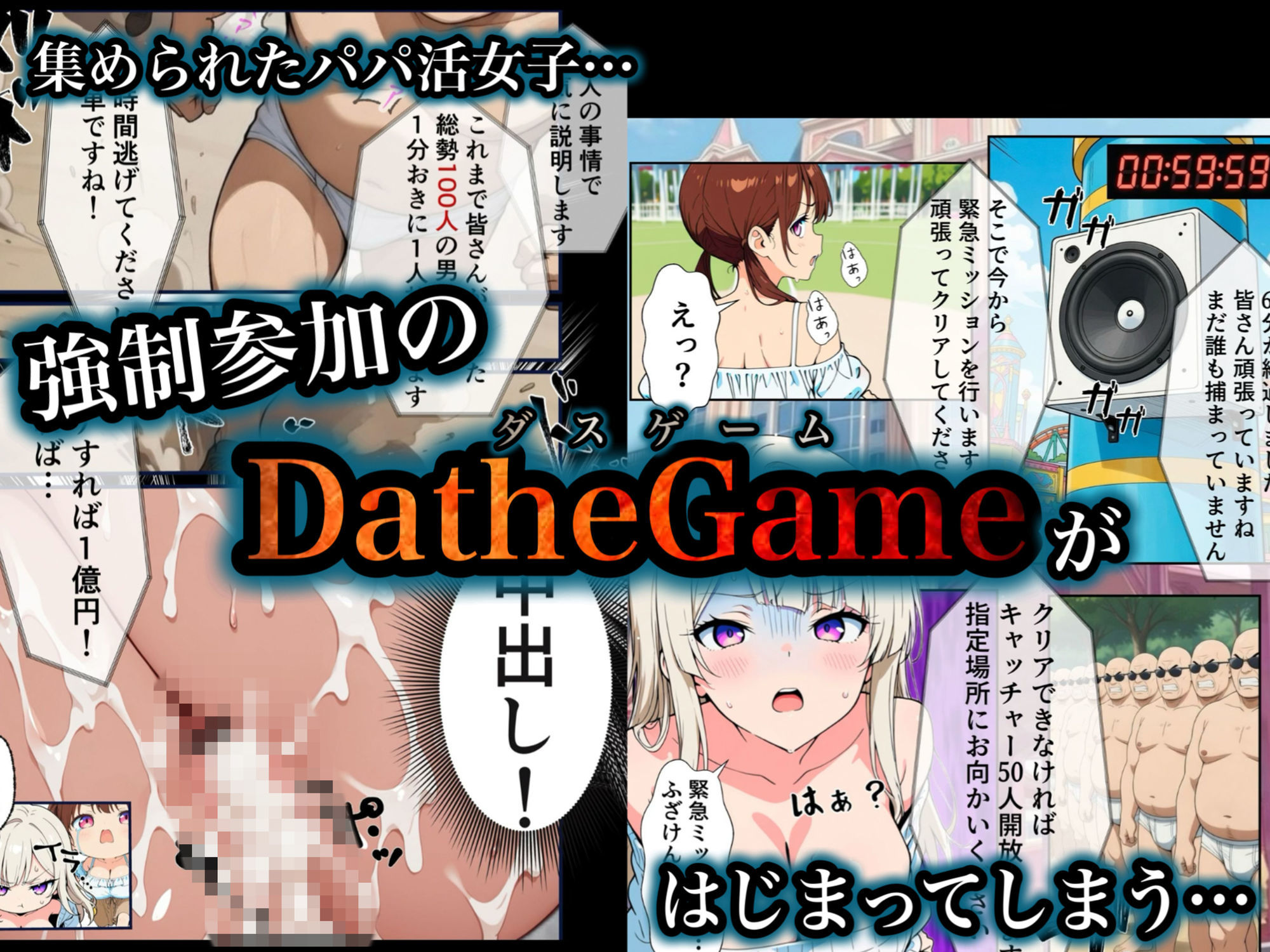 DatheGame〜悪徳パパ活女を捕まえれば全員中出し〜 サンプル画像4