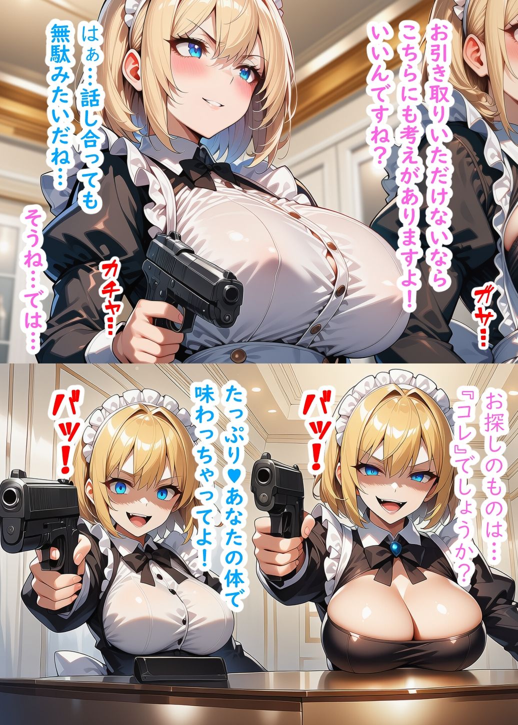 Ecstasy Gun  悪の美人秘書とメイド軍団を撃て サンプル画像5