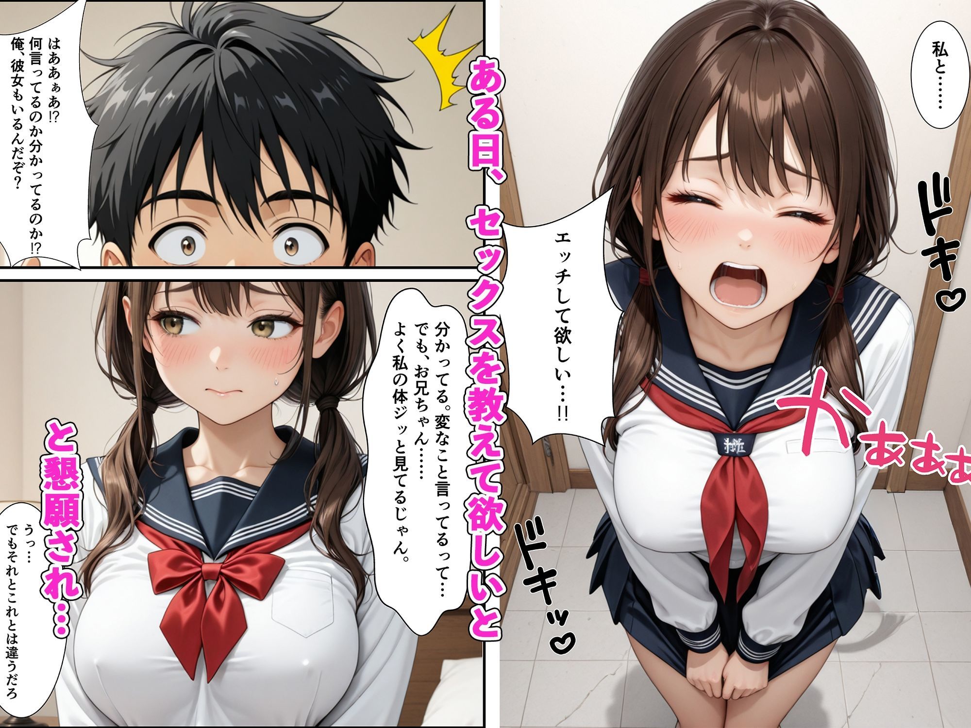 Fカップ妹と相性良すぎて生ハメSEXが止まらない サンプル画像3