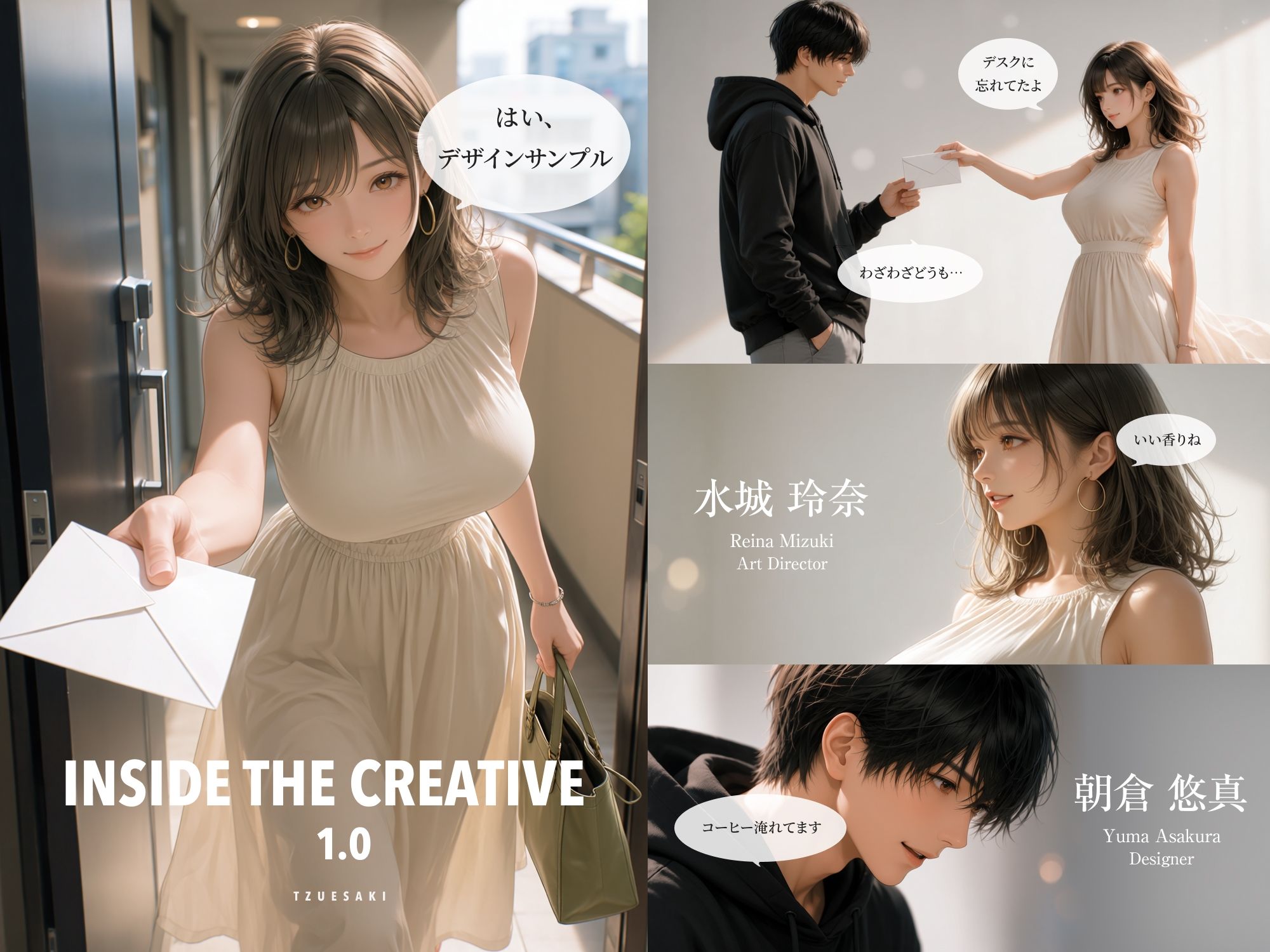 INSIDE THE CREATIVE 1.0｜先輩、会社では秘密ですよね？【こだわり動画同梱】 サンプル画像1