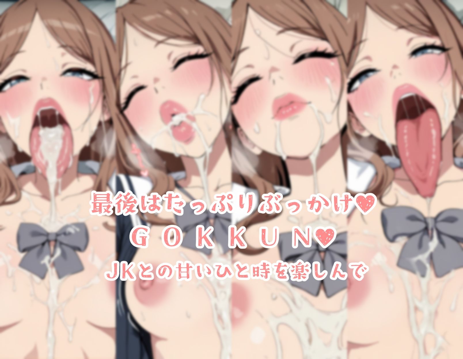 JKのちんキスがぬるぬるで気持ちよすぎた件 サンプル画像10