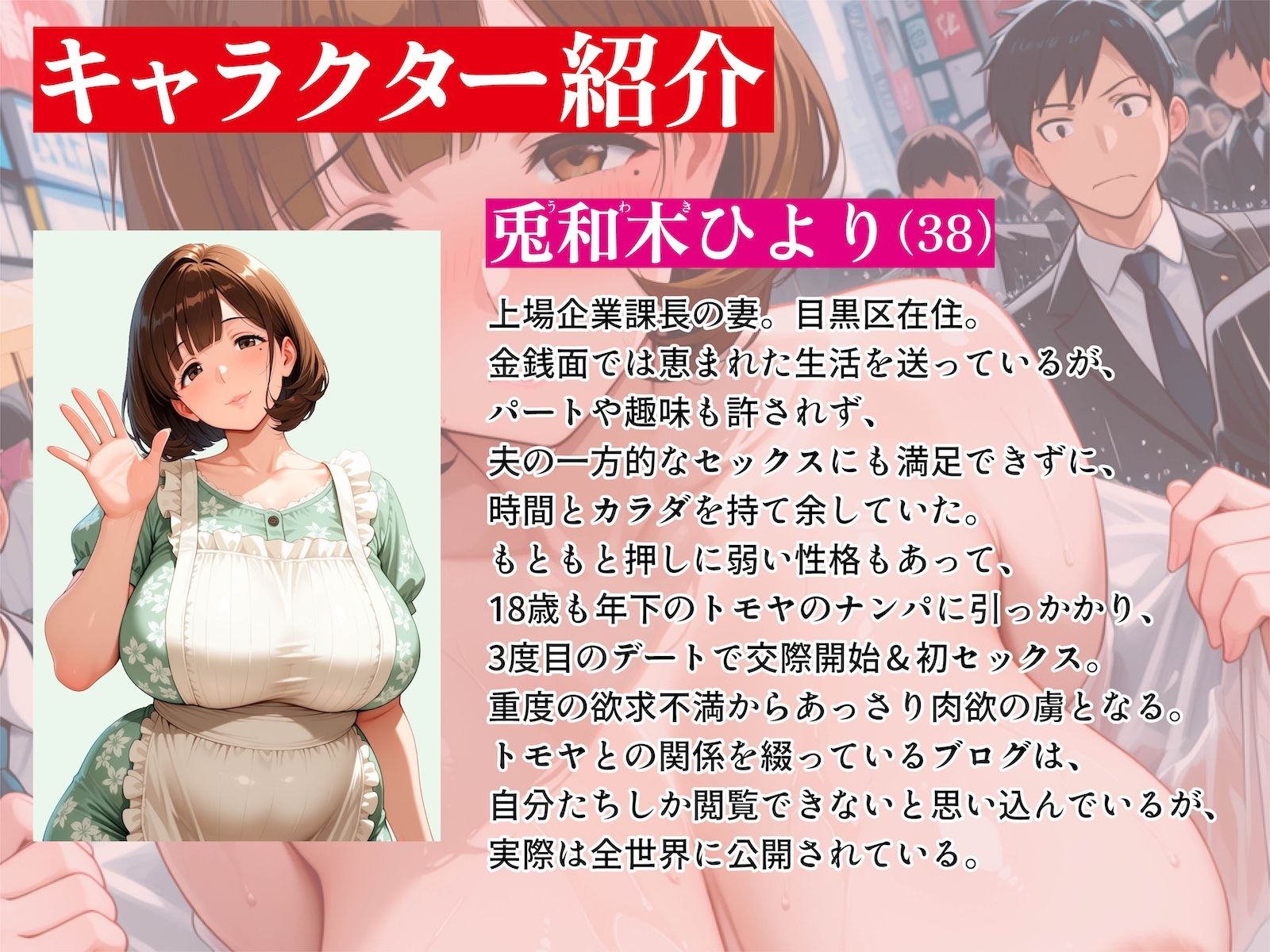 Kカップ人妻（38）、不倫露出で破滅確定 サンプル画像2