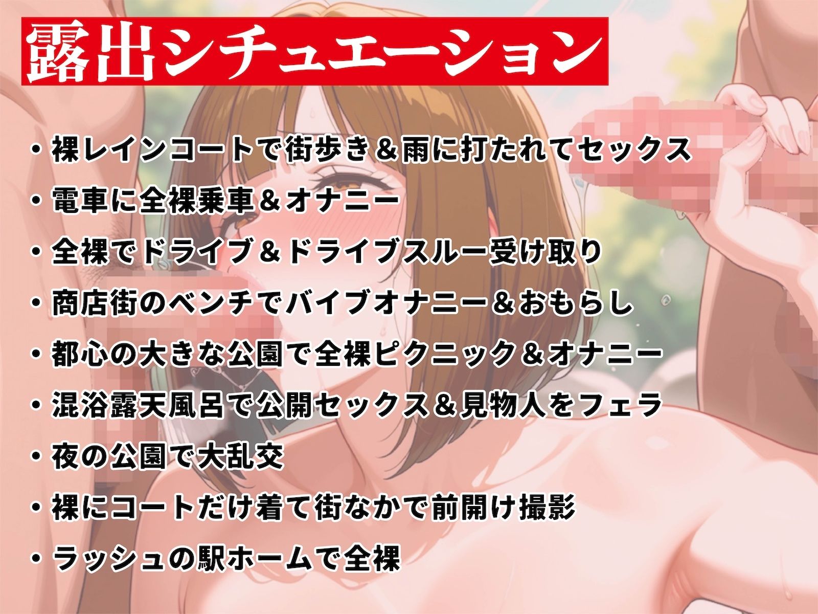 Kカップ人妻（38）、不倫露出で破滅確定 サンプル画像5