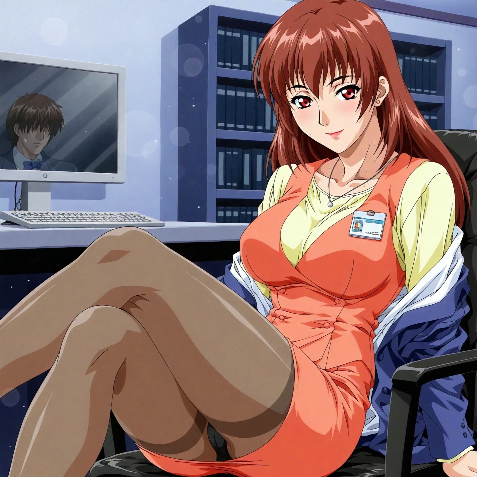 Lingeries ランジェリーズ（麻〇玲奈と夜のオフィスでイチャラブ編） サンプル画像3