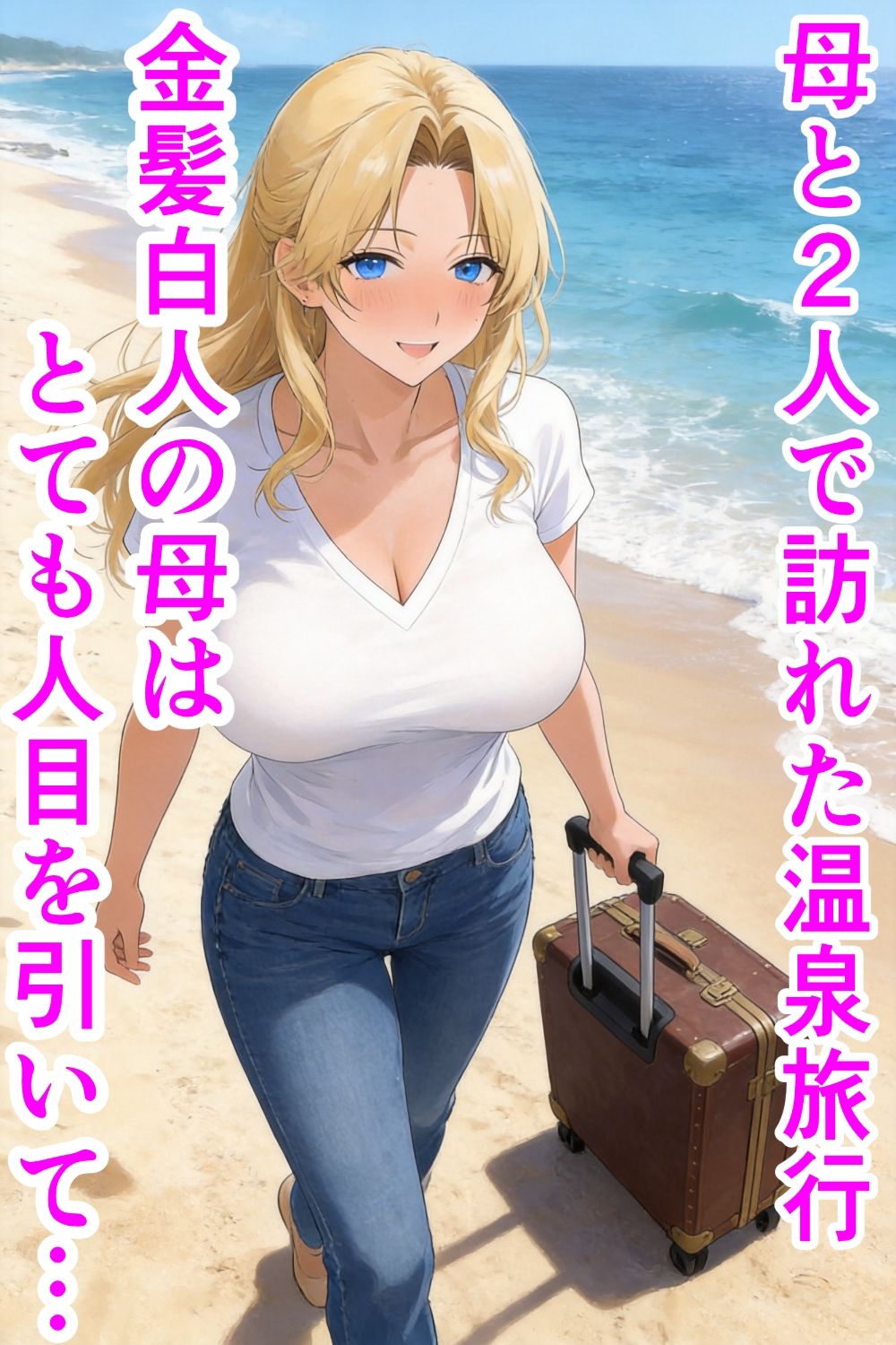 Mother…爆乳ブロンド白人ママ托卵受精温泉旅行 サンプル画像2