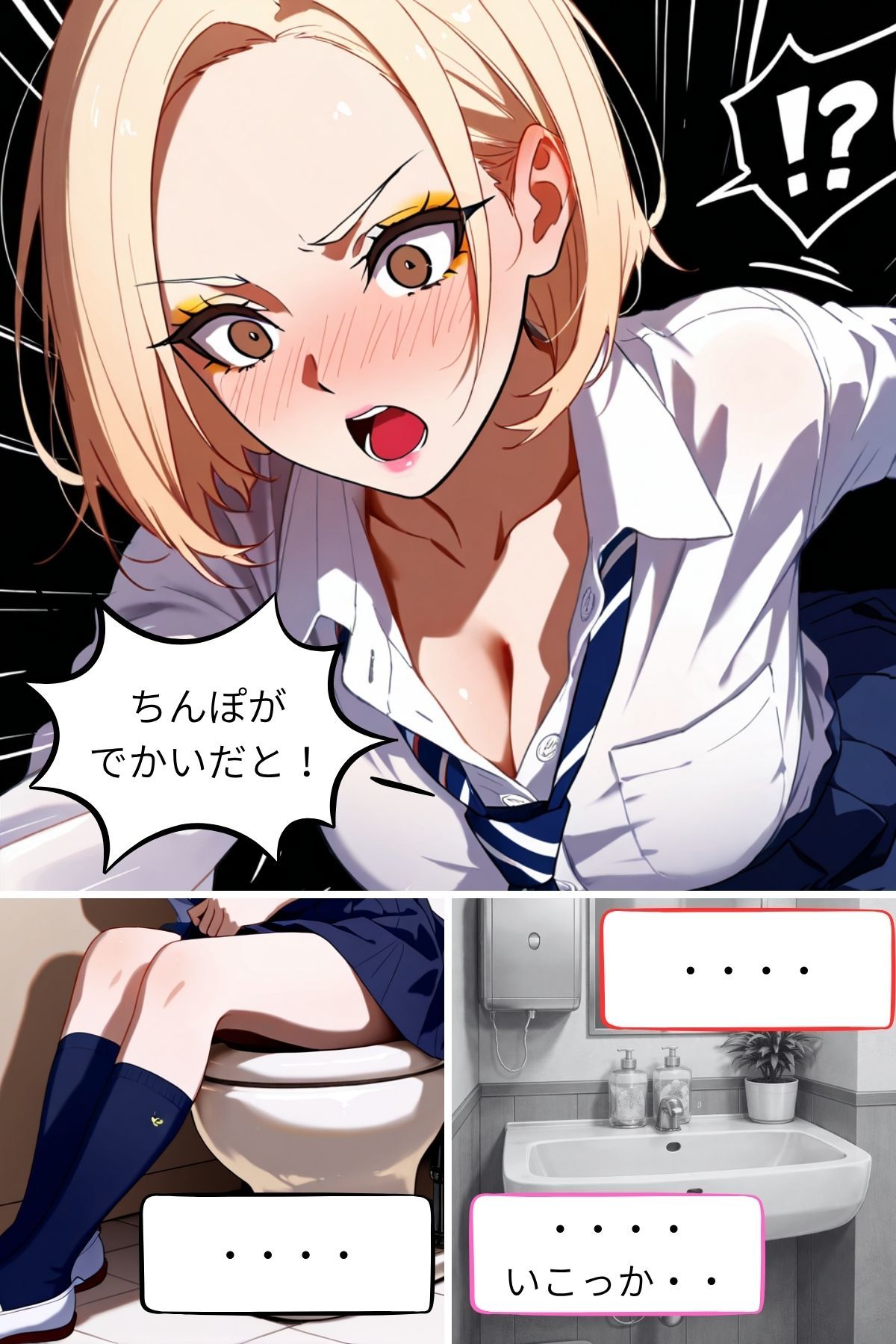 NTR白ギャルJK、童貞の馬チンポでイキ狂う サンプル画像5