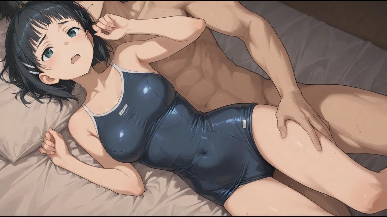 OK後すぐ興奮して・・・制服・スク水 サンプル画像1