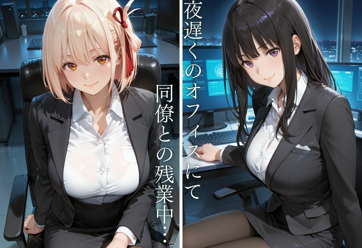 OL残業オフィス 〜我慢の限界を迎えた同僚に、静まり返ったオフィスで崩され続けた夜Vol.3 サンプル画像4