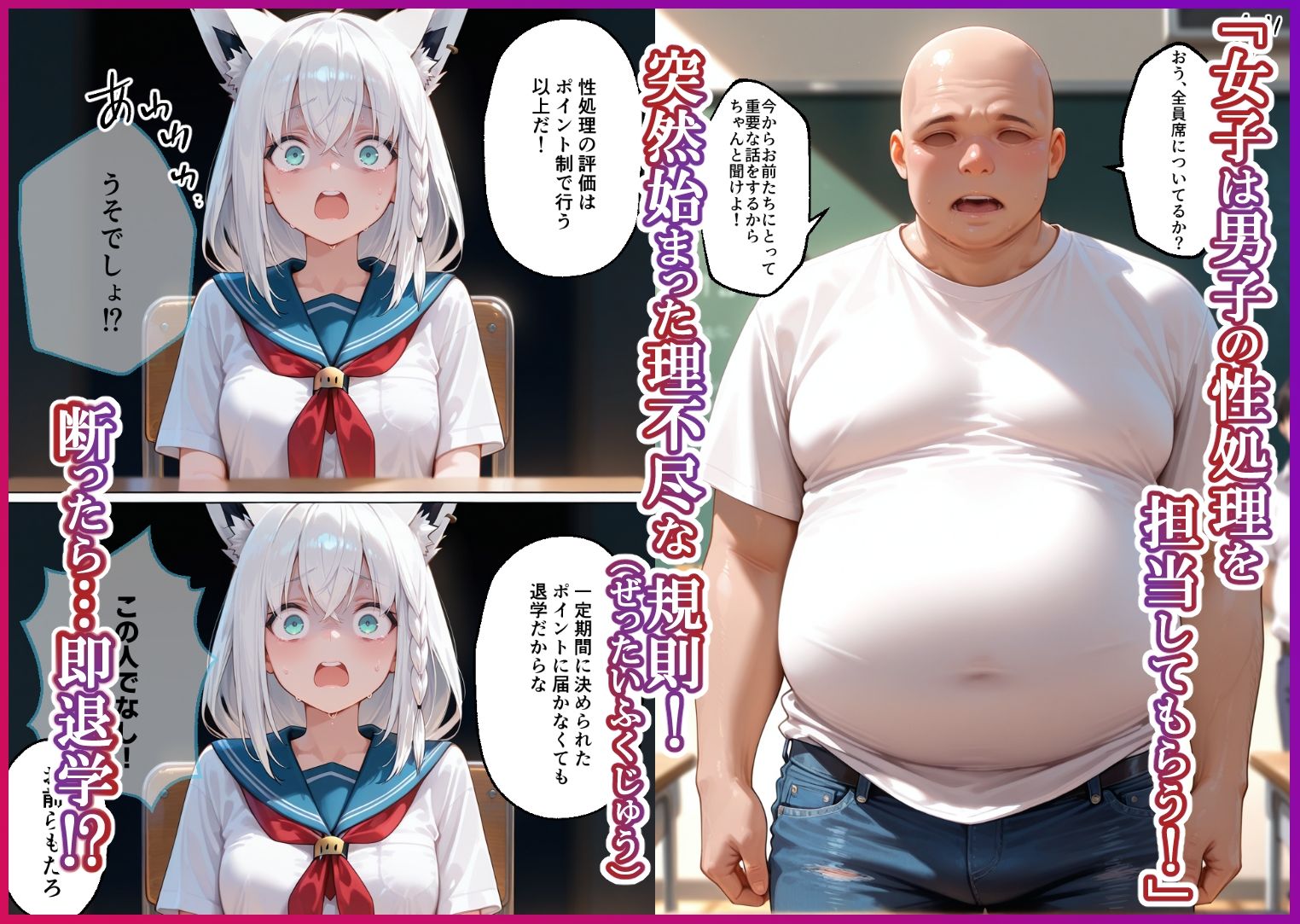 S○Xしないと即退学？ 今日から全員強●性処理部 中出しでご奉仕ポイント大量GET快楽堕ち凌●学園   ゲーマーズ編 サンプル画像1