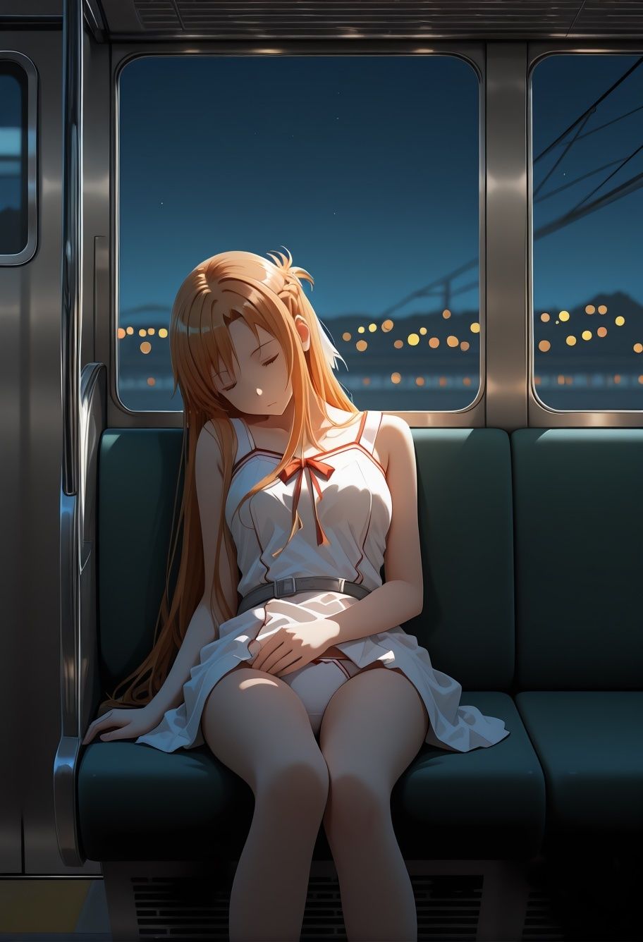 S〇Oア〇ナ電車痴●悶絶！巨乳美少女が連続絶頂イキ狂う170枚CG集 サンプル画像2