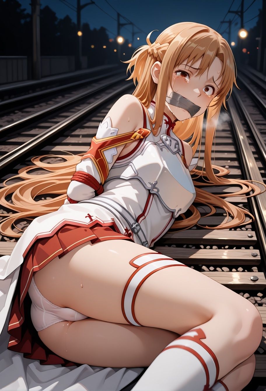 S〇Oア〇ナ電車痴●悶絶！巨乳美少女が連続絶頂イキ狂う170枚CG集 サンプル画像8