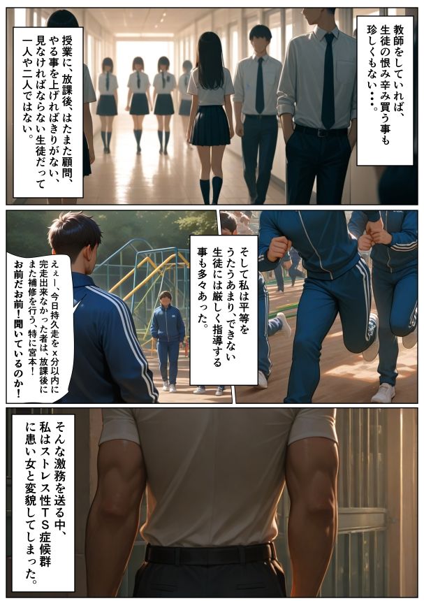 TS体育教師は・・・メスに墜ちる・・・。 サンプル画像2