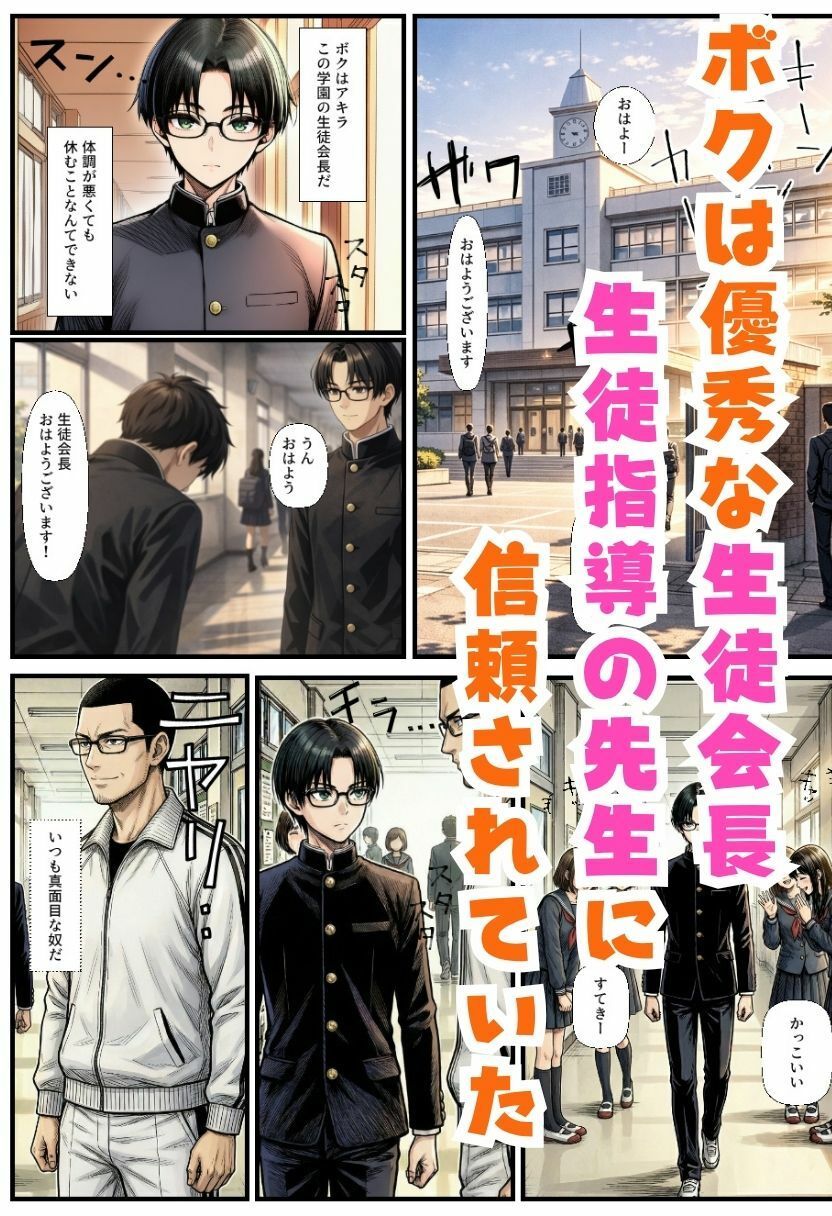 TS生徒会長になったオレ！先生に生徒指導室でわからせ中出しされメス堕ち サンプル画像1