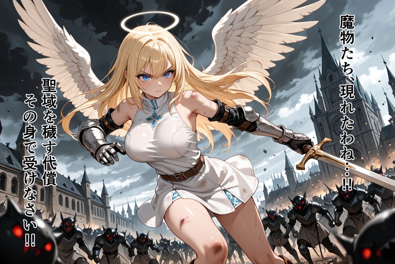 ●敗北●触手●巨乳天使●セイクリッド・バースト サンプル画像1