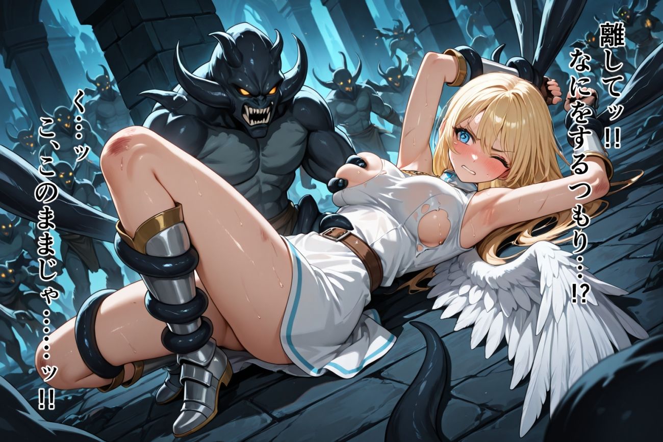 ●敗北●触手●巨乳天使●セイクリッド・バースト サンプル画像2