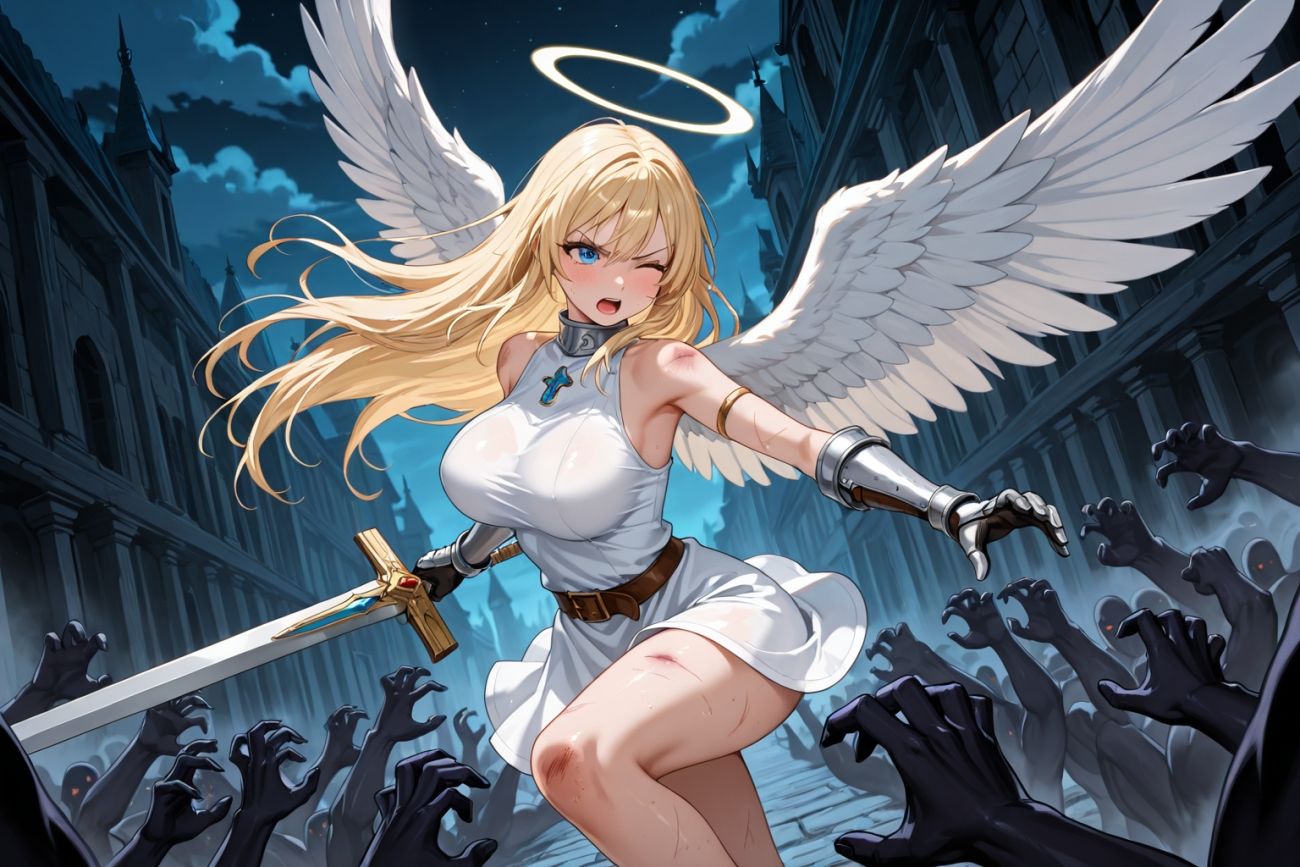 ●敗北●触手●巨乳天使●セイクリッド・バースト サンプル画像5