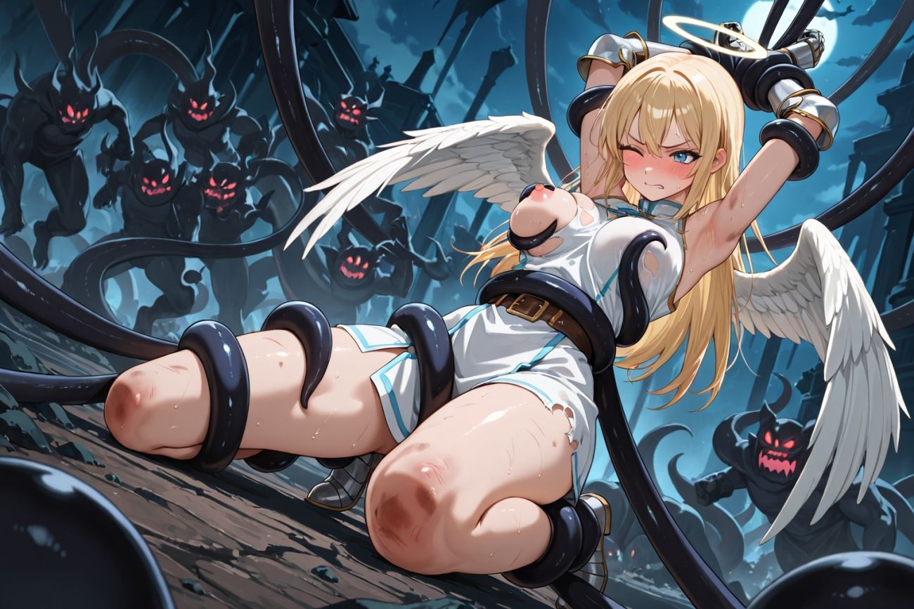 ●敗北●触手●巨乳天使●セイクリッド・バースト サンプル画像6