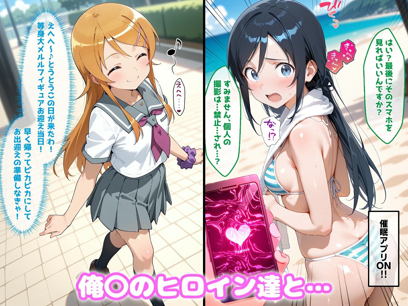 〇眠アプリで妊娠孕ませ  俺〇のヒロインたちと膣内射精えっちする話 サンプル画像1