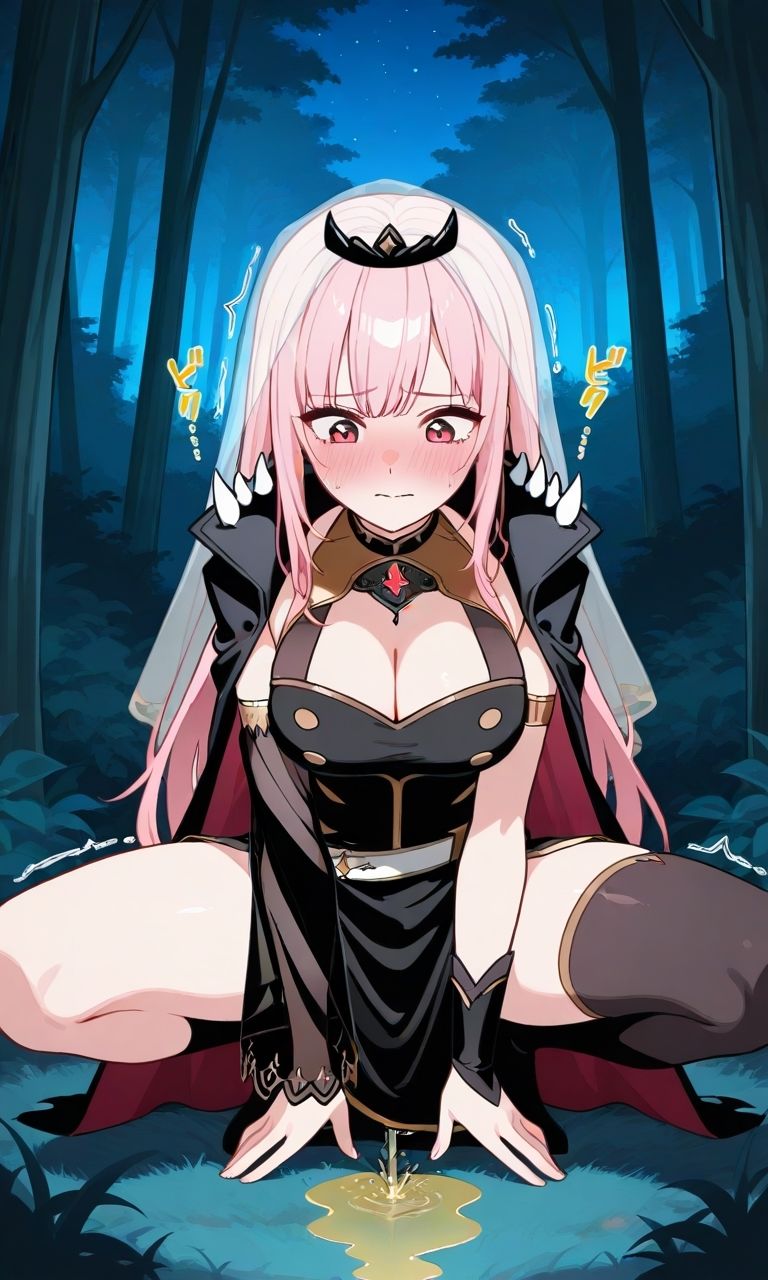 「く…化け物との忌み子なんていやぁ！！」Vtuber森カ◯オペがモンスター討伐で返り討ちにあって無理矢理異種姦されて妊娠させられちゃう話 サンプル画像3