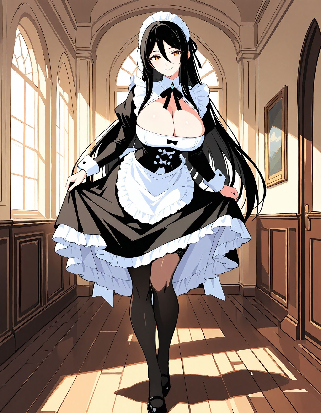 『Jカップ黒髪メイド・澪 〜メイド服から堕ちる快楽の記録〜』 サンプル画像1