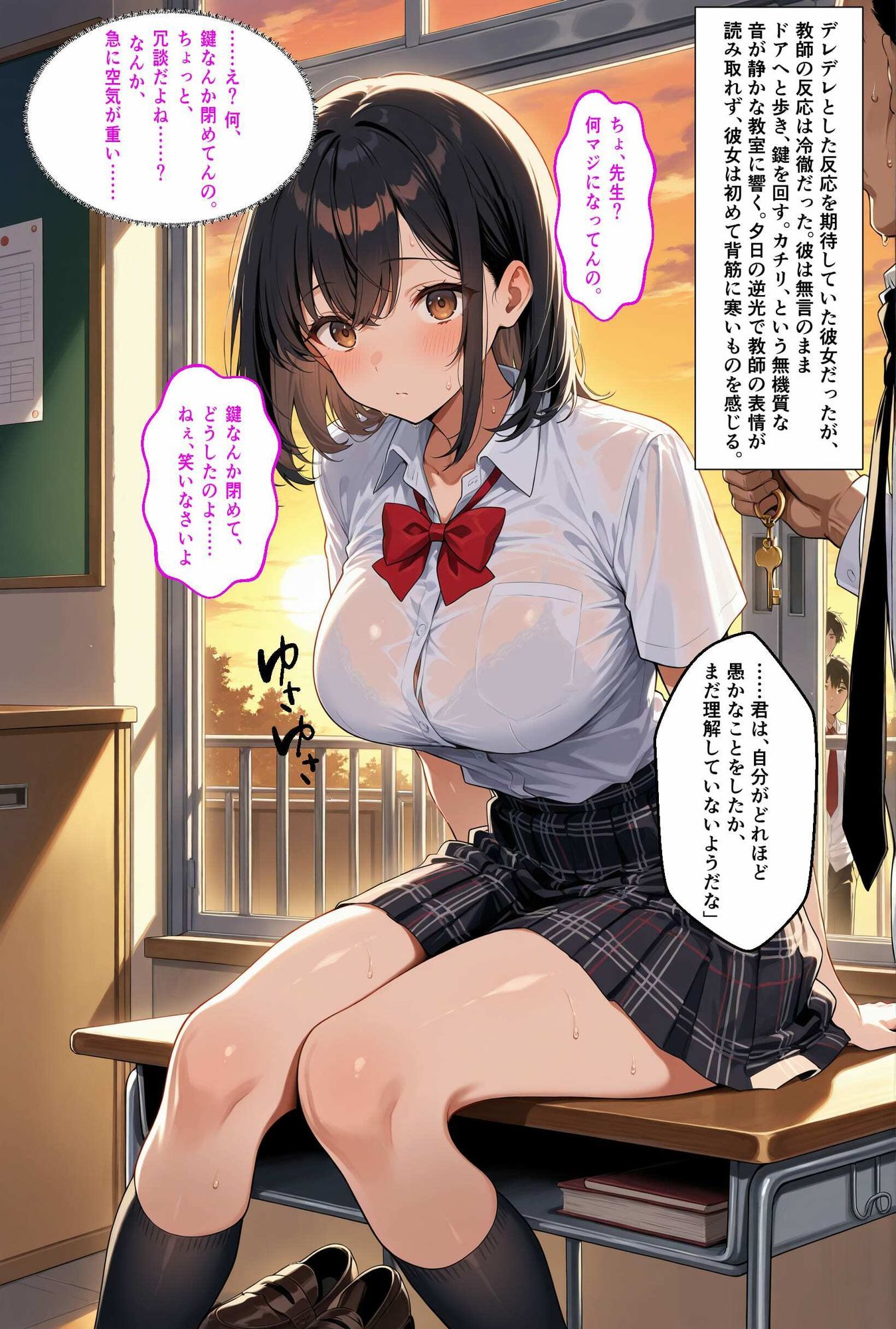 『セリフ付き』生意気JKあかねを分からせる特別性指導メス堕ちするまでの記録 サンプル画像3