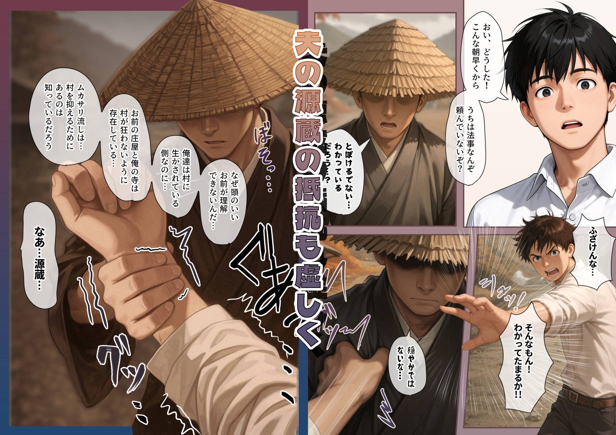 『明治助平浪漫譚』生贄にされた爆乳女は緊縛されてぬれぬれに、儀式はこれでヲハリ。「ムカサリ流し〜ヲハリ編」 サンプル画像4