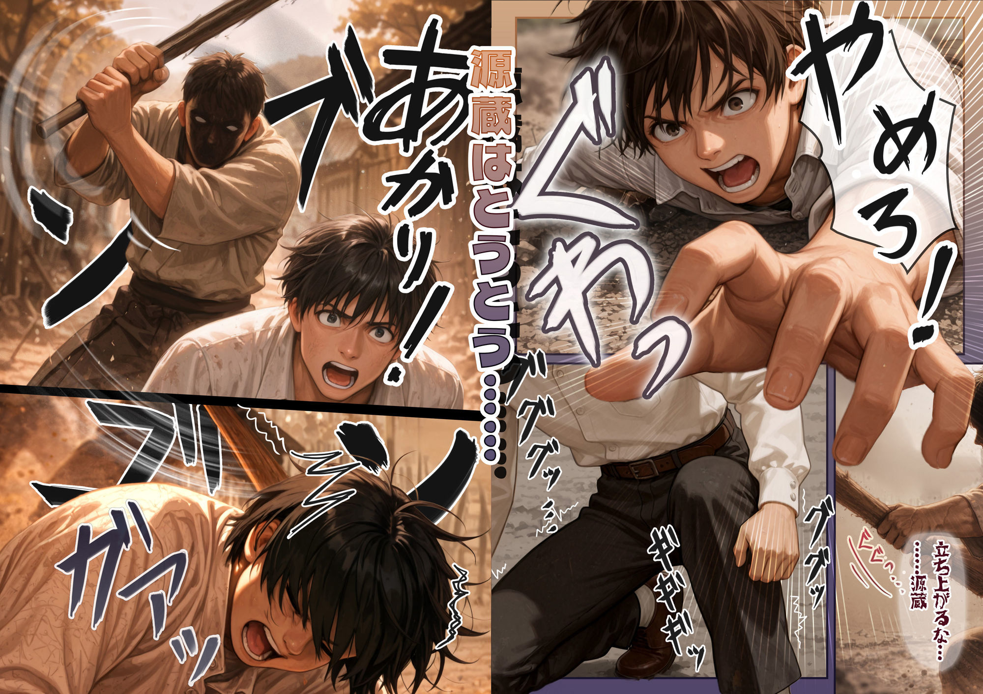 『明治助平浪漫譚』生贄にされた爆乳女は緊縛されてぬれぬれに、儀式はこれでヲハリ。「ムカサリ流し〜ヲハリ編」 サンプル画像6