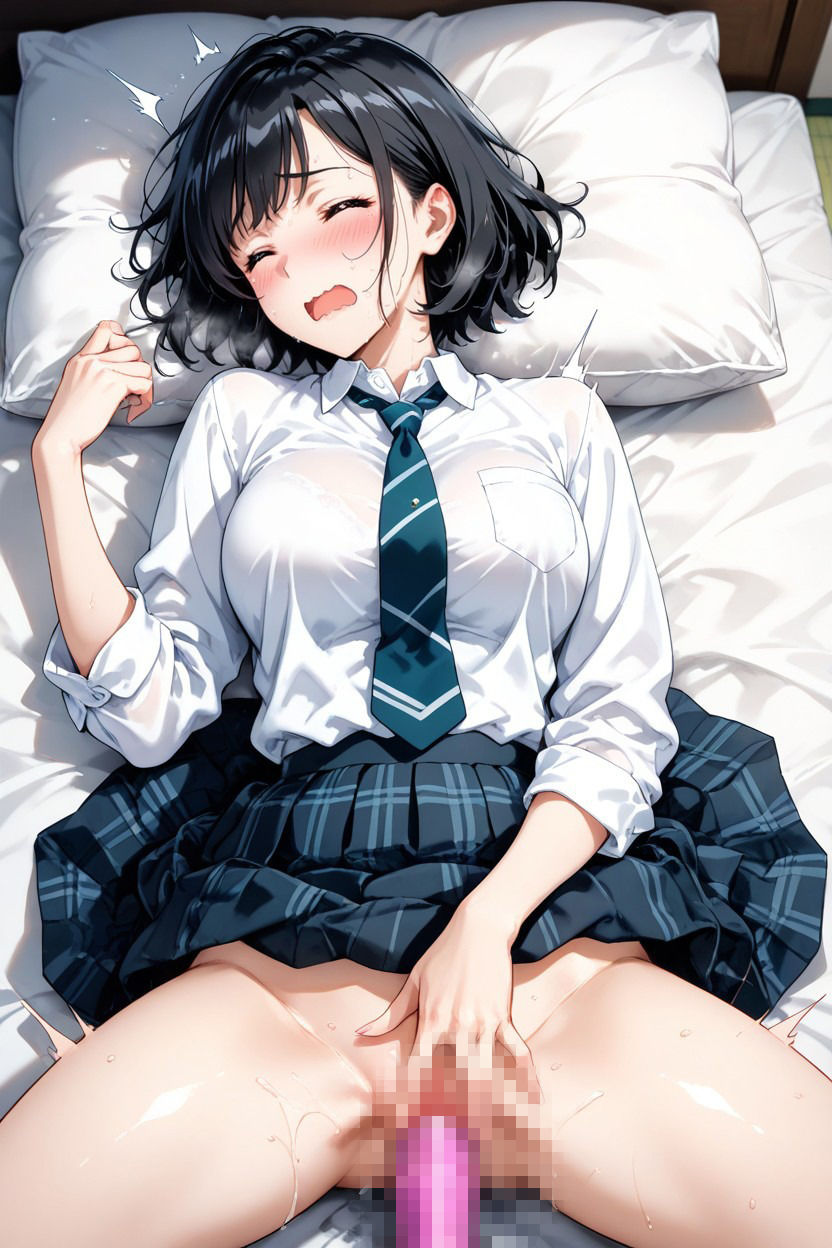 【100枚収録】放課後の玩具遊び… 制服美女がディルドでイキ狂う悶絶絶頂顔画像集 サンプル画像2