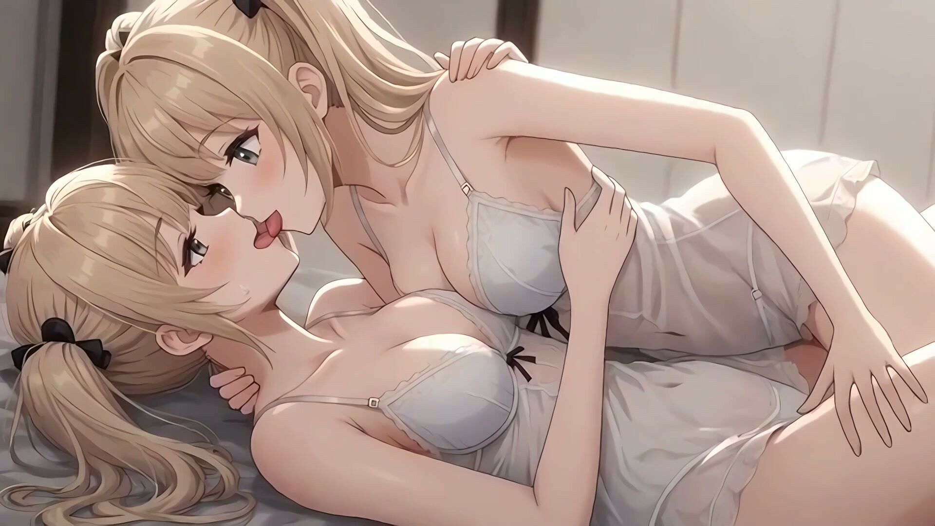 【34分フルボイス】ぺろちゅぱ百合キス大全集〜美少女レズえっち74連発〜【フルモーション】 サンプル画像1
