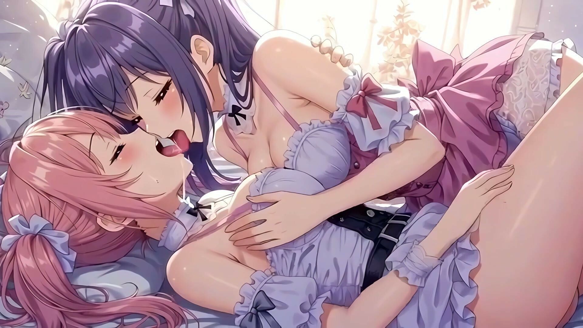 【34分フルボイス】ぺろちゅぱ百合キス大全集〜美少女レズえっち74連発〜【フルモーション】 サンプル画像4