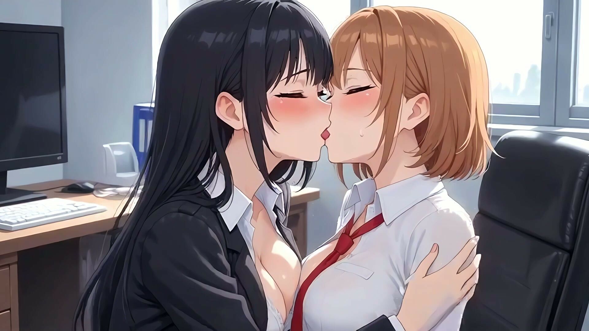 【34分フルボイス】ぺろちゅぱ百合キス大全集〜美少女レズえっち74連発〜【フルモーション】 サンプル画像8