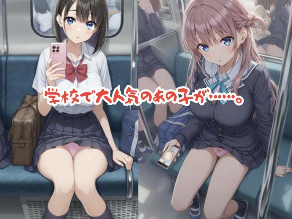 【496P】学校で大人気の女子校生がキモイおじさん達の標的に…痴○電車編4〜巨乳美女 サンプル画像1