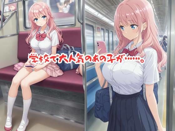 【498P】学校で大人気のピンク髪美女がキモイおじさん達の標的に…痴○電車編 サンプル画像1